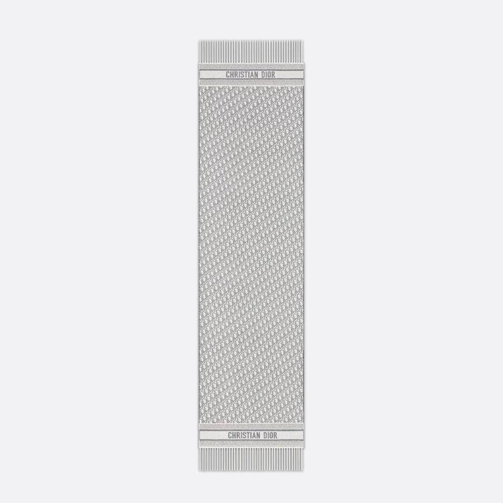 Dior 51DOB209L080,Dior monogram scarf,Dior scarf,Dior scarf price,Dior scarf authenticity,Dior scarf on sale,Dior scarf grey
