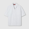 Gucci 810604Z7AHN,Gucci striped shirt,Gucci striped shirt white,Gucci short sleeves shirt white,Gucci shirt men white,Gucci s