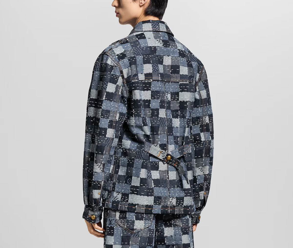 Winniemodo,Winnie modo,Louis Vuitton 1AILMK,LV 1AILMK,Louis Vuitton Damier denim workwear blouson,LV denim blouson,Louis Vuit