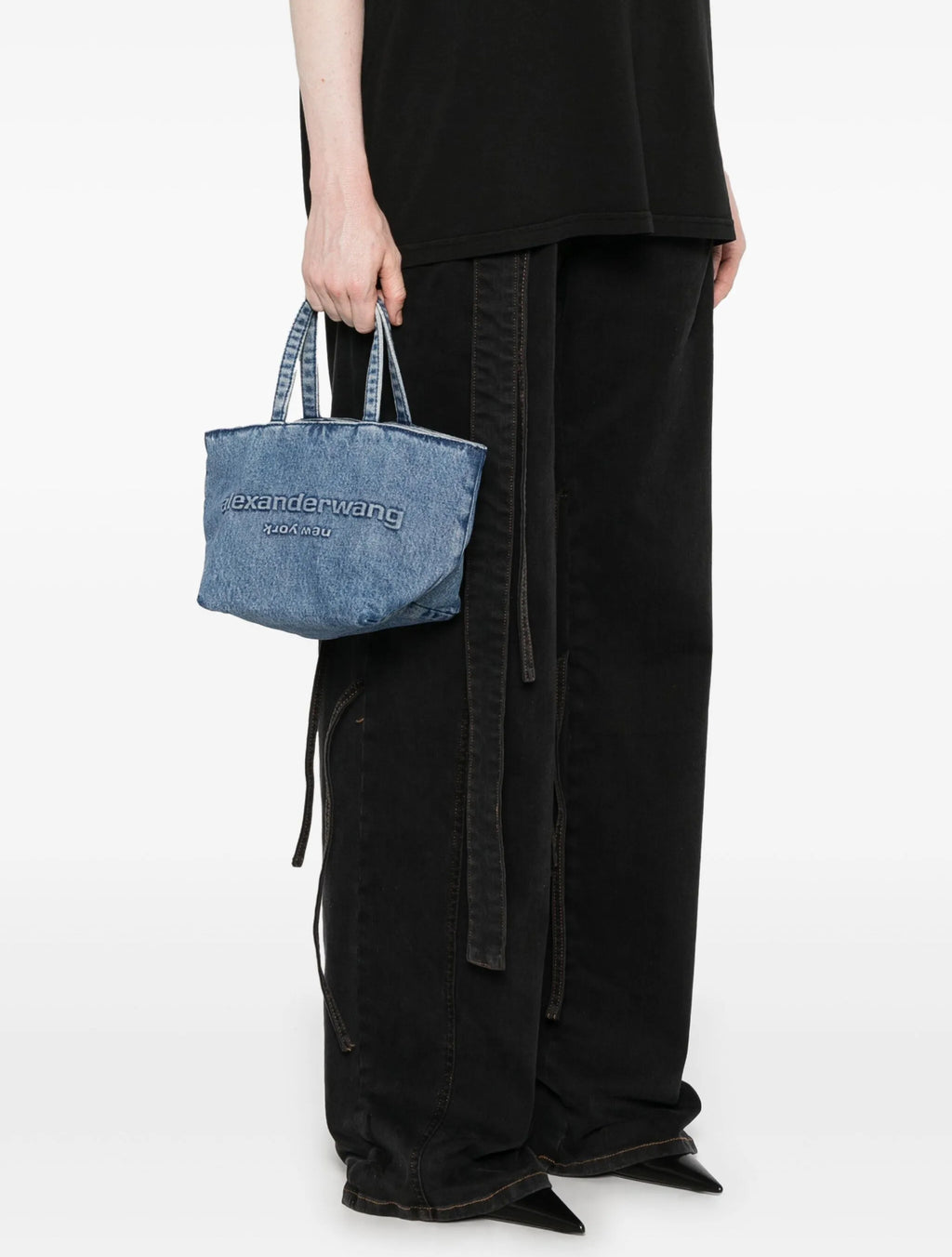 Alexander Wang small punch tote bag,Alexander Wang tote bag,Alexander Wang denim tote bag,Alexander Wang tote bag denim,Alexa