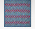 Louis Vuitton M96379,LV M96379,Louis Vuitton LV x TM denim cerise shawl,LV x TM denim cerise scarf,Louis Vuitton x Tm denim s