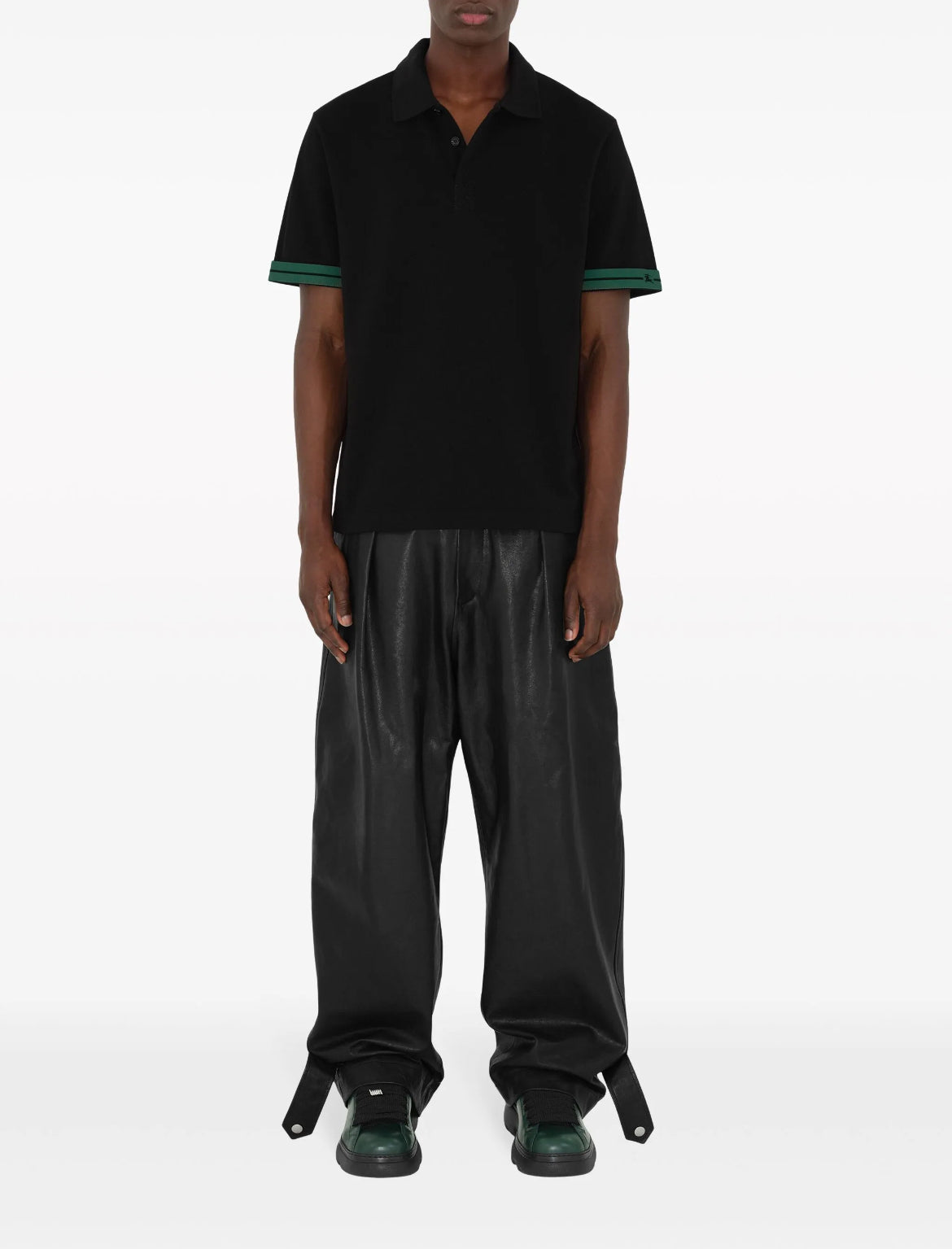 Burberry 8082127,Burberry 8082124,Burberry striped cuffs polo shirt,Burberry black polo shirt,Burberry white polo shirt,Burbe