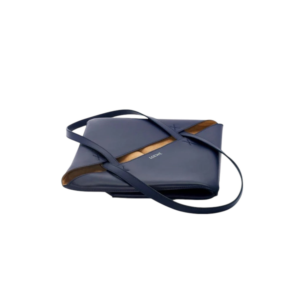 Loewe IDA657G50X01,Loewe Medium Puzzle Fold tote in shiny calfskin,Loewe puzzle fold tote bag,Loewe puzzle tote bag,Loewe blu