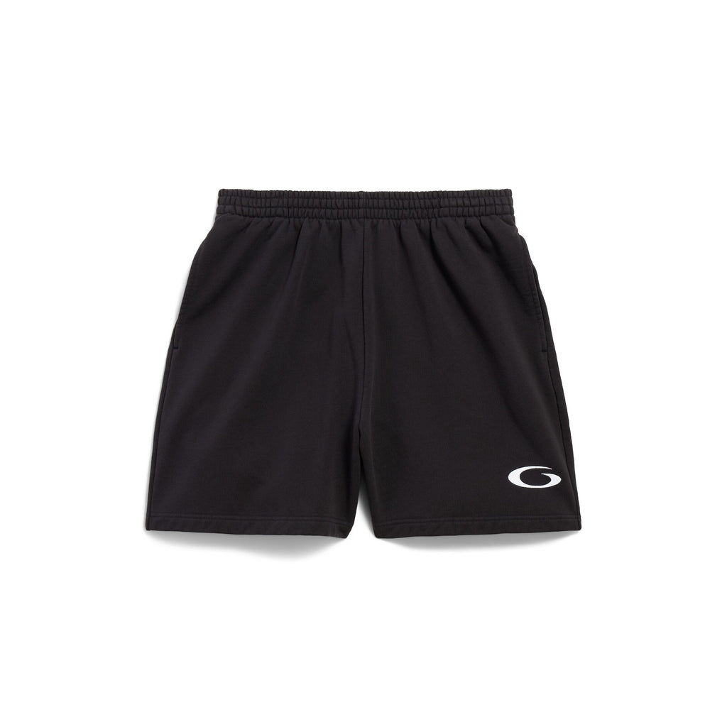 Balenciaga 676137TRVW81055,Balenciaga basketball shorts,Balenciaga black shorts,Balenciaga mens black shorts,Balenciaga short