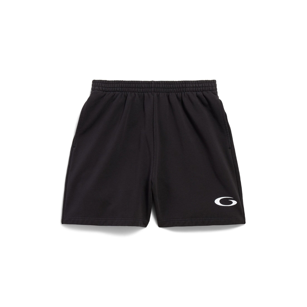 Balenciaga 676137TRVW81055,Balenciaga basketball shorts,Balenciaga black shorts,Balenciaga mens black shorts,Balenciaga short