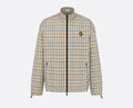 Dior 593C511A6523,Dior zipped shirt with CD Diamond embroidery,Dior zip up jacket,Dior zip up checkered jacket,Dior checkered