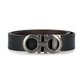 Ferragamo Gancini reversible belt, Ferragamo reversible belt, Ferragamo mens belt, Ferragamo black belt, Ferragamo mens belt
