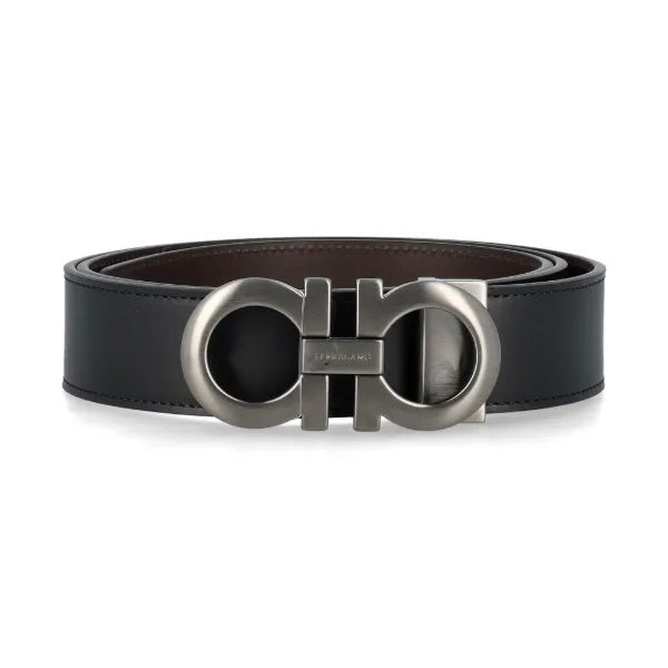 Ferragamo Gancini reversible belt, Ferragamo reversible belt, Ferragamo mens belt, Ferragamo black belt, Ferragamo mens belt