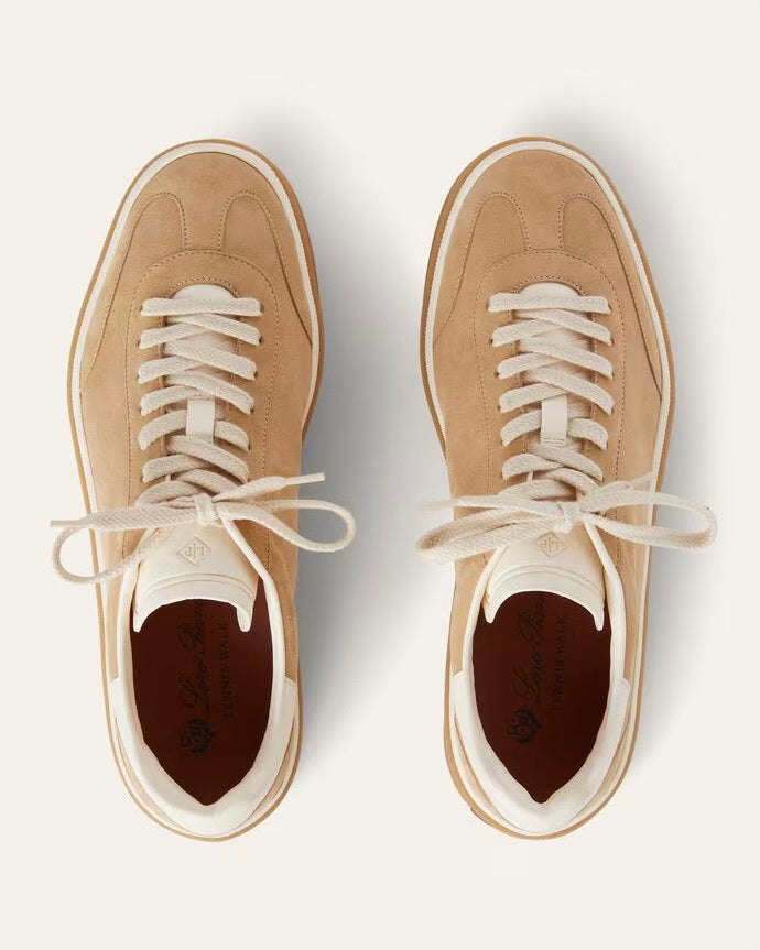 Loro Piana FAO1547,Loro Piana Tennis Walk Sneaker,Loro Piana Tennis Walk,Loro Piana Tennis Walk camel,Loro Piana camel sneake