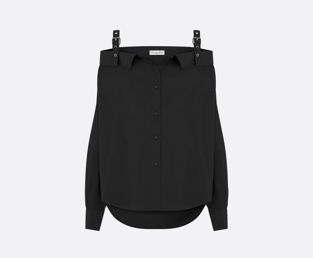 Dior 521B85A3356,Dior white top,Dior white blouse,Dior vest shirt,Dior black top,Dior black blouse,Dior white top 2025,Dior b