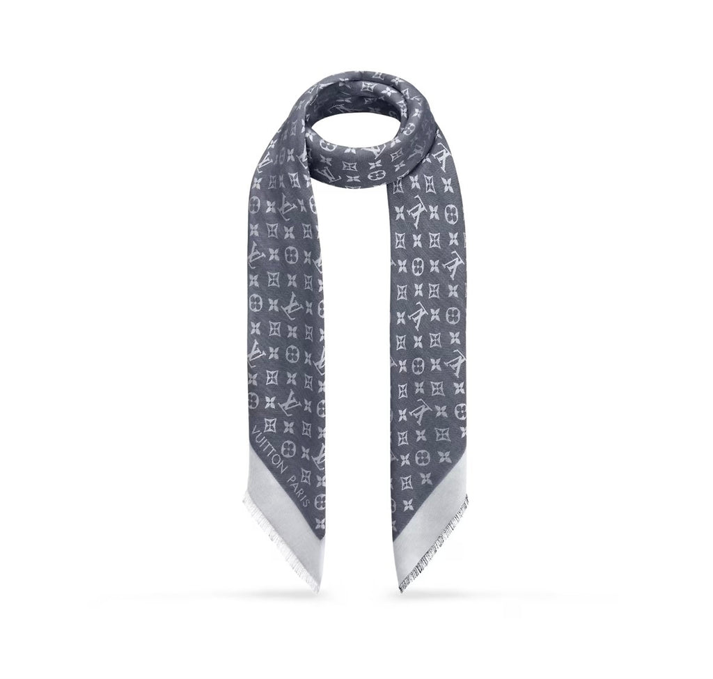Louis Vuitton monogram denim shawl