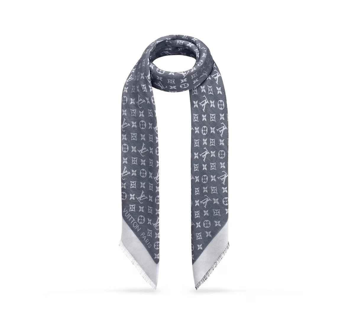 Louis Vuitton monogram denim shawl
