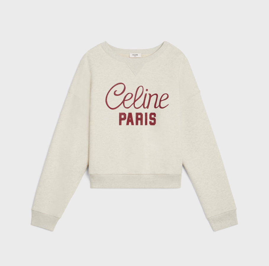 Celine sweatshirt in cotton fleece,celine online shop,celine sweatshirt outlet ,celine men's sweatshirt,celine 2Y87D649W.02LQ