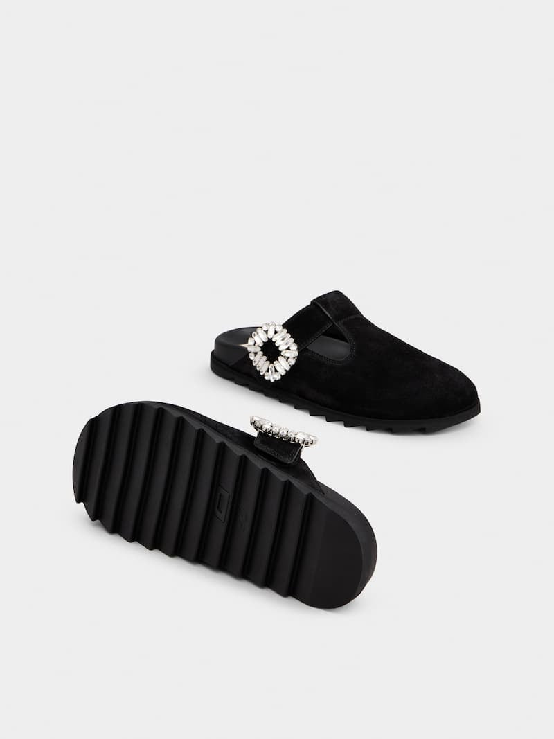 Winniemodo,Winniemodony,Roger vivier RVW62542100HG0B999,Roger Vivier Slidy mules suede,Roger Vivier mules suede,Roger vivier