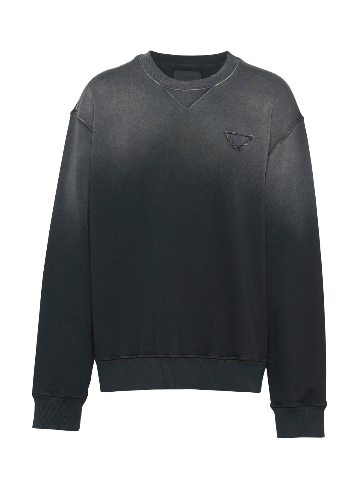 Prada UJL26AS23213BG,Prada sweater dyed,Prada oversized dyed sweater,Prada oversized sweatshirt black,Prada sweater men black