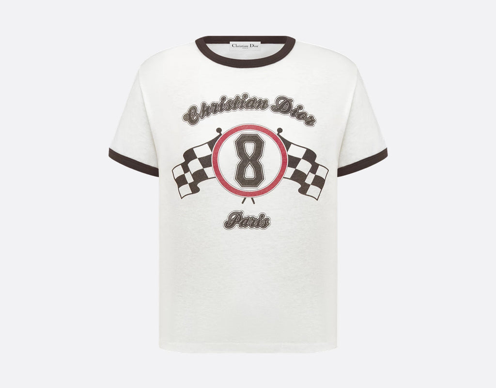Dior 523T09A4231,Dior 8 print T-shirt,Dior 8 white T-shirt,Dior white T-shirt,Dior womens white T-shirt,Dior white Tee,Dior 8