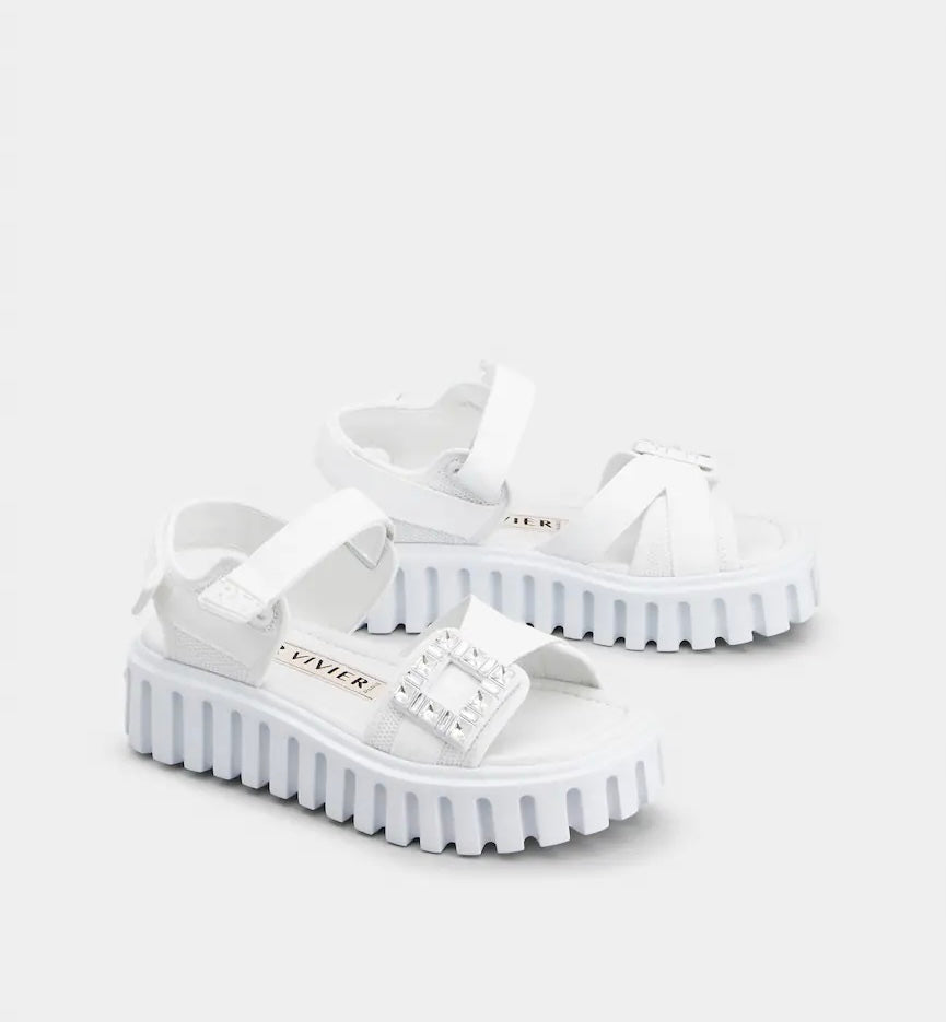 Roger Vivier buckle sandals in technical fabric,RVW70637560T58B001 Roger Vivier,Roger Vivier outlet,Roger Vivier online shop,