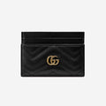 Gucci 443127 DTDHD,Gucci GG Marmont card case,Gucci GG Marmont card holder,Gucci black card holder,Gucci GG logo black card h