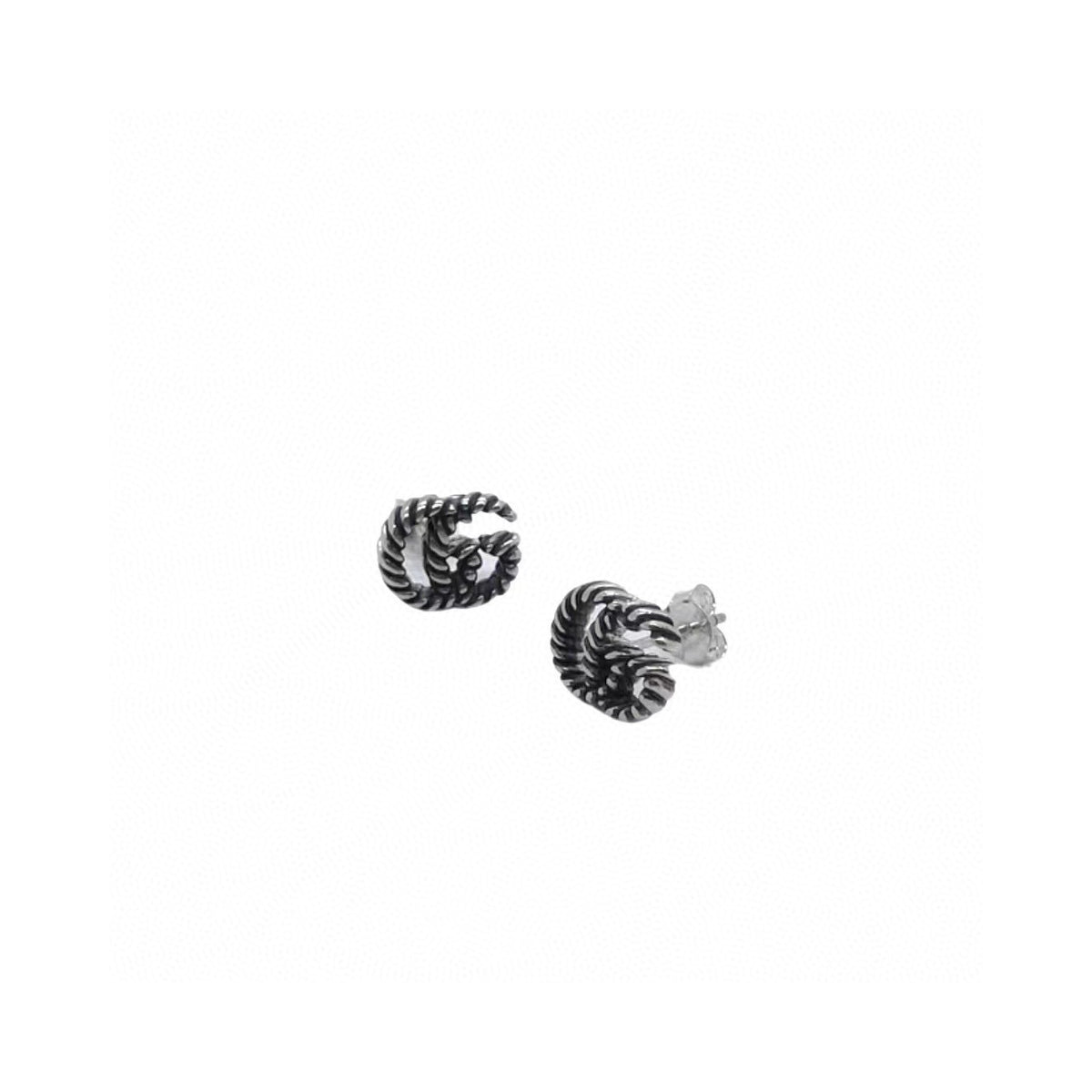 GUCCI DOUBLE G EARRINGS IN STERLING SILVER,gucci online shop, gucci on sale, gucci outlet,gucci earring,GUCCI, gucci women's