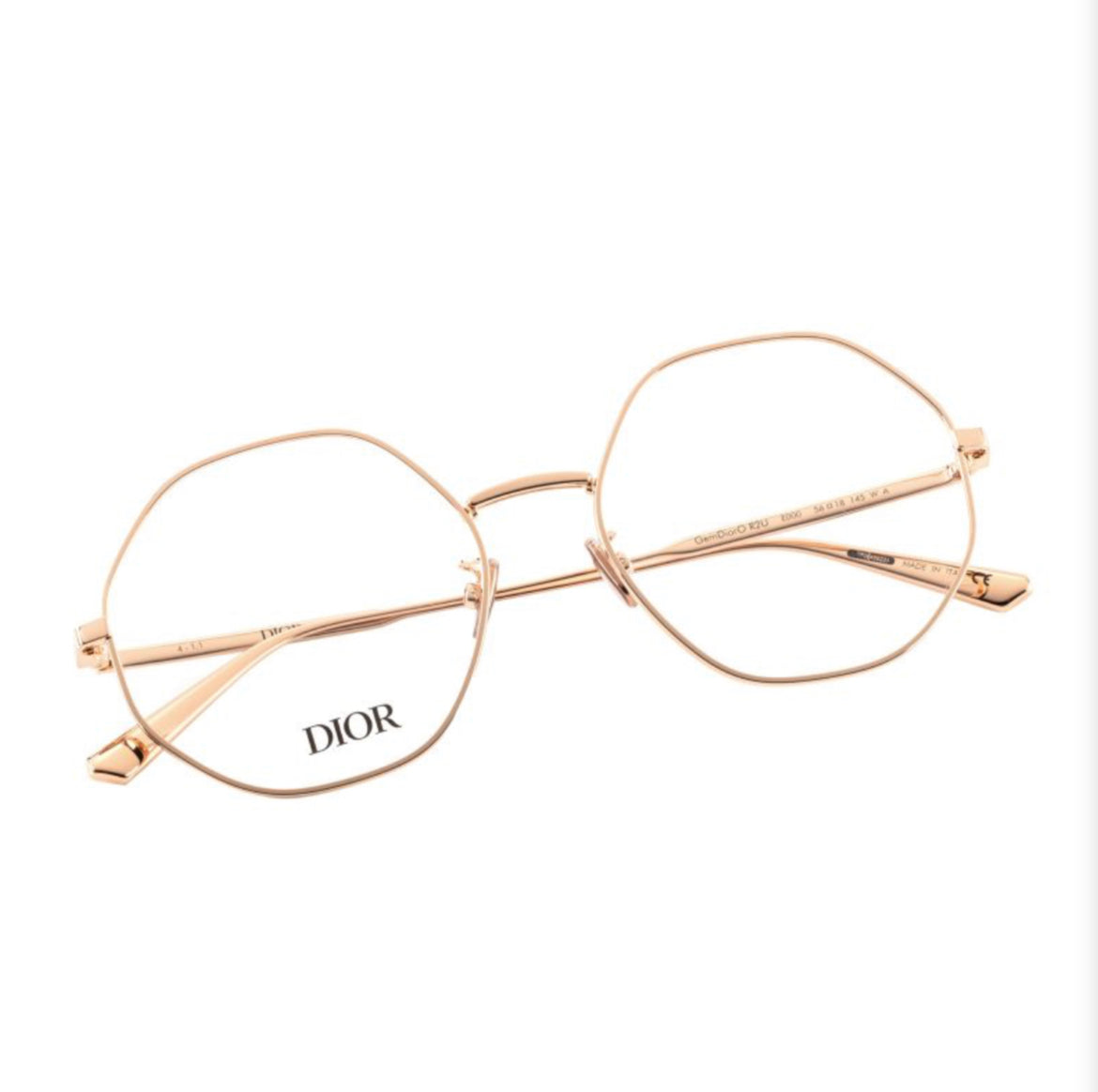 Dior GEMDIORO R2U Gold Irregular Stainless Steel Frame