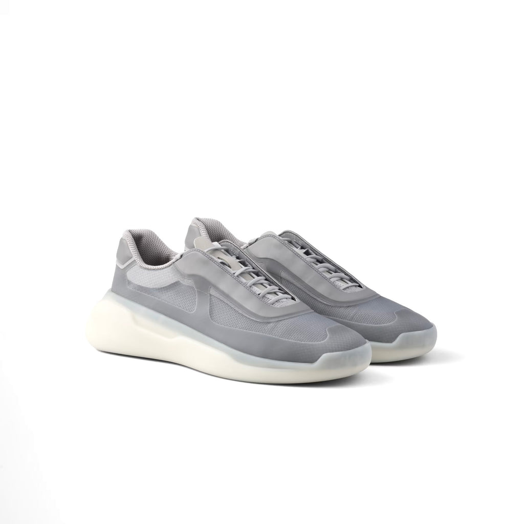 Prada 4E3608,Prada America's Cup Re-Nylon and bike fabric sneakers,Prada grey sneaker,Prada grey mens sneaker,Prada grey re-N