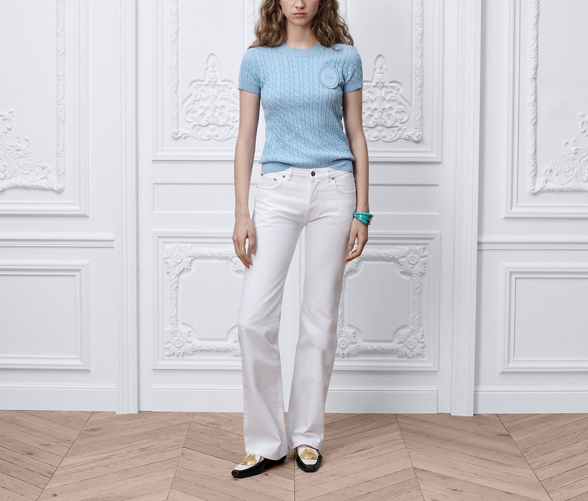 Winniemodo,Winniemodony,Dior 624S18A7111,Dior short sleeved sweater blue,Dior short sleeved sweater sale,Dior short sleeved k