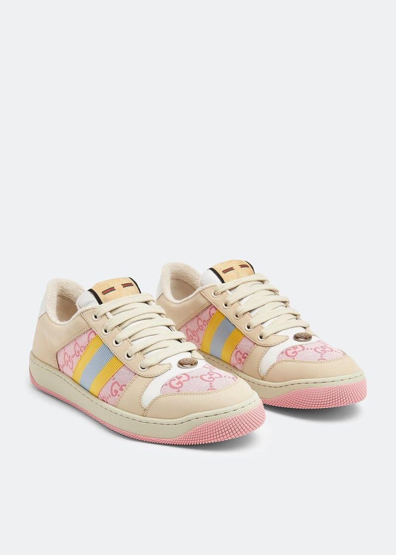 Gucci 741579 SFR08478,Gucci GG monogram sneaker,Gucci GG monogram pink sneaker,Gucci pink sneaker,Gucci GG pink sneaker,Gucci