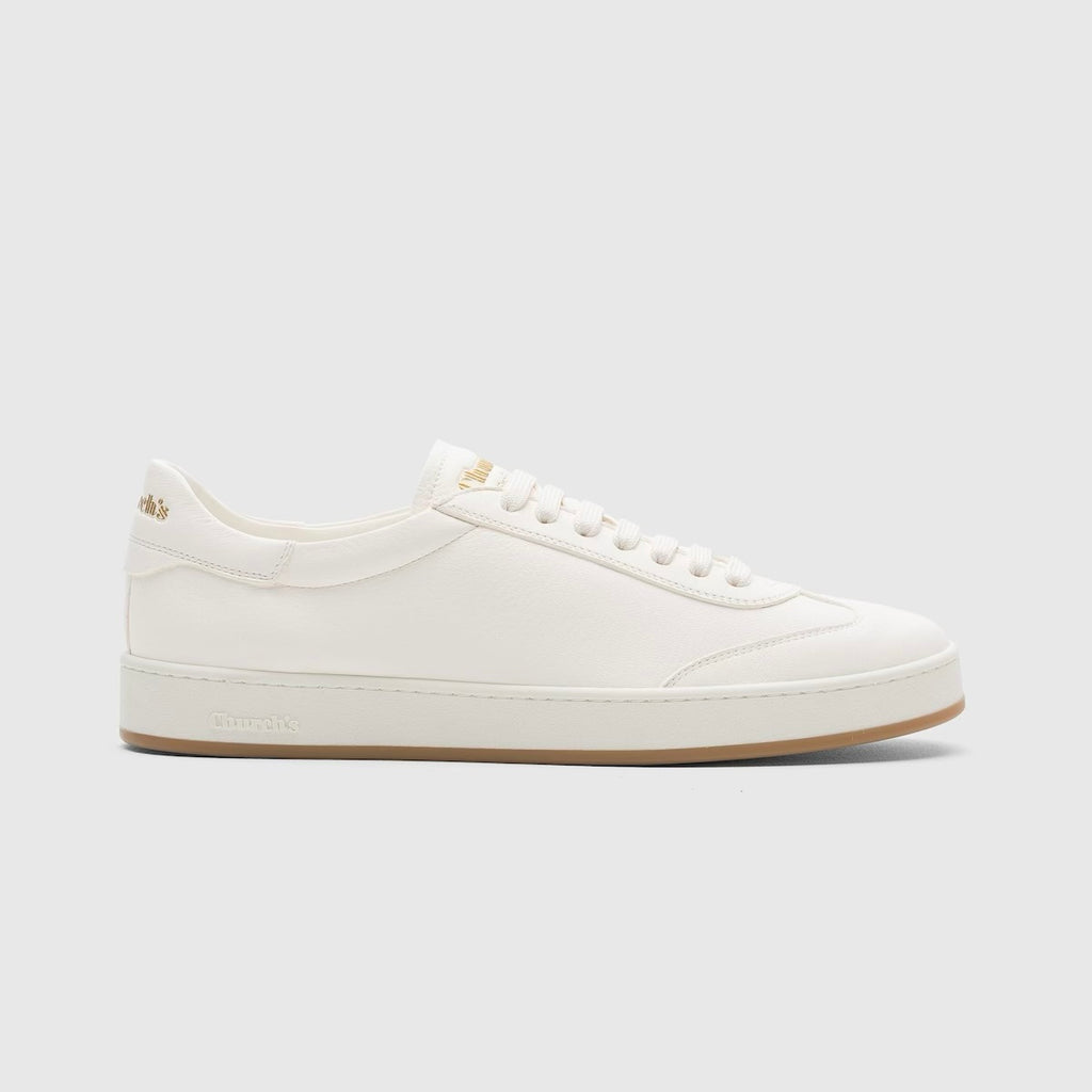 Winniemodo,Church EEG077,Church Large Deerskin Sneaker,Church sneaker,Church sneaker white,Church sneaker mens white,Church w