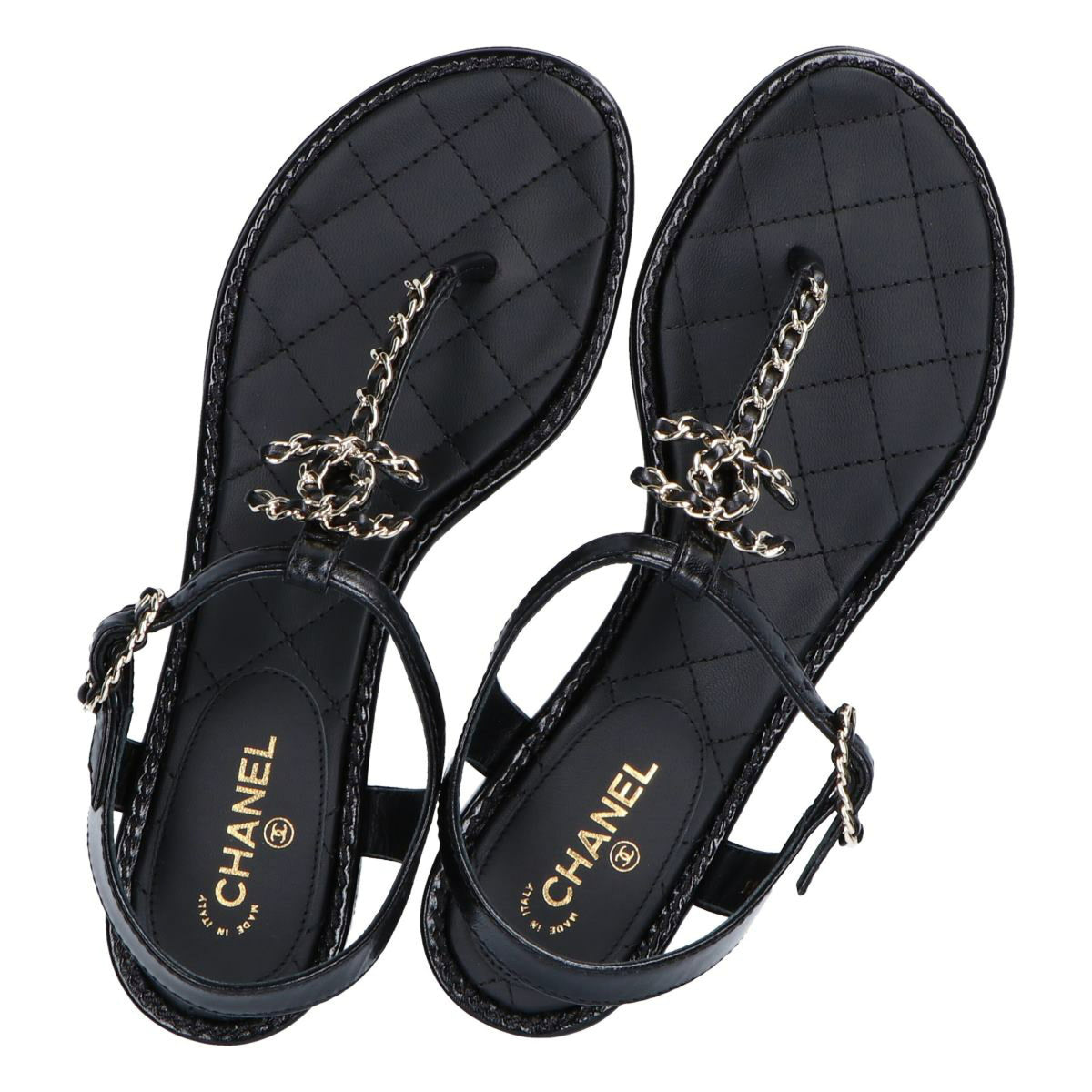 Winniemodo,Winniemodony,Chanel G31463,Chanel CC Chain Thong Sandals black,Chanel Thong Sandals sale,Chanel Thong Sandals chun