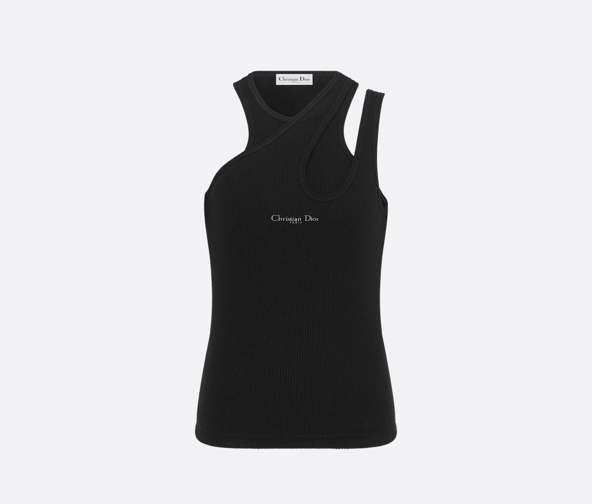 Dior 523T03A4086,Dior asymmetrical top,Dior asymmetrical vest,Dior asymmetrical vest white,Dior asymmetrical vest black,Dior
