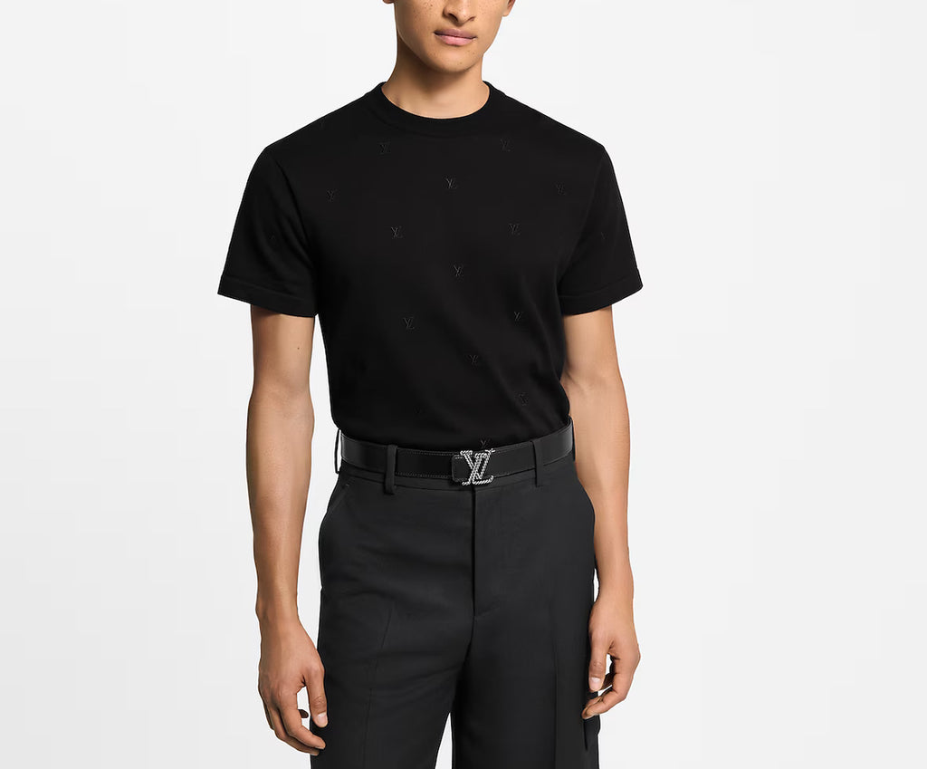 Louis Vuitton 1AHVPS,LV 1AHVPS,Louis Vuitton blason embroidered short sleeved,LV embroidered short sleeved,Louis Vuitton embr