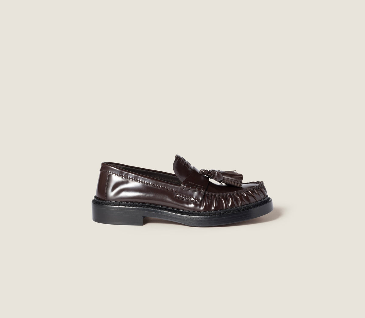 Winniemodo,Winniemodony,MIU MIU 5D497E,Miu Miu tassel loafer,Miu Miu loafer brown,Miu Miu loafer sale,Miu Miu loafer outlet,M