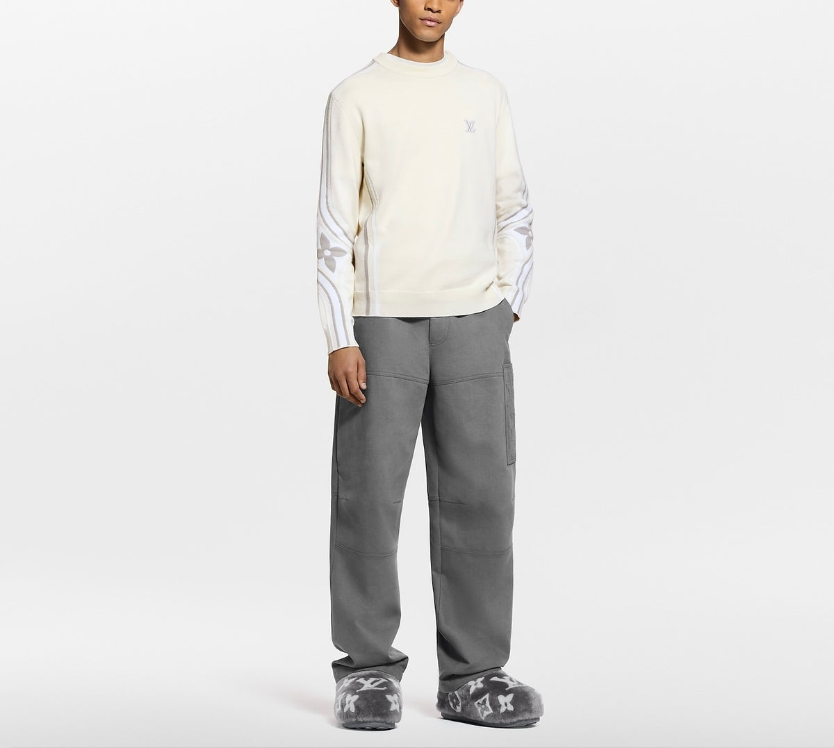 WinnieModo,Winnie modo,Louis Vuitton 1AJBW3,LV 1AJBW3,Louis Vuitton knit crewneck,LV knit crewneck,Louis Vuitton knit sweater