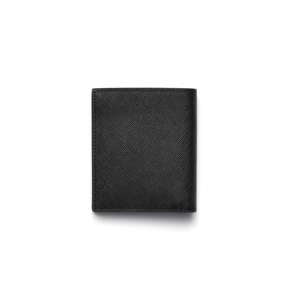 Prada 2MO004,Prada Saffiano leather wallet,Prada Saffiano silver metal,Prada leather wallet,Prada mens wallet,Prada wallet on
