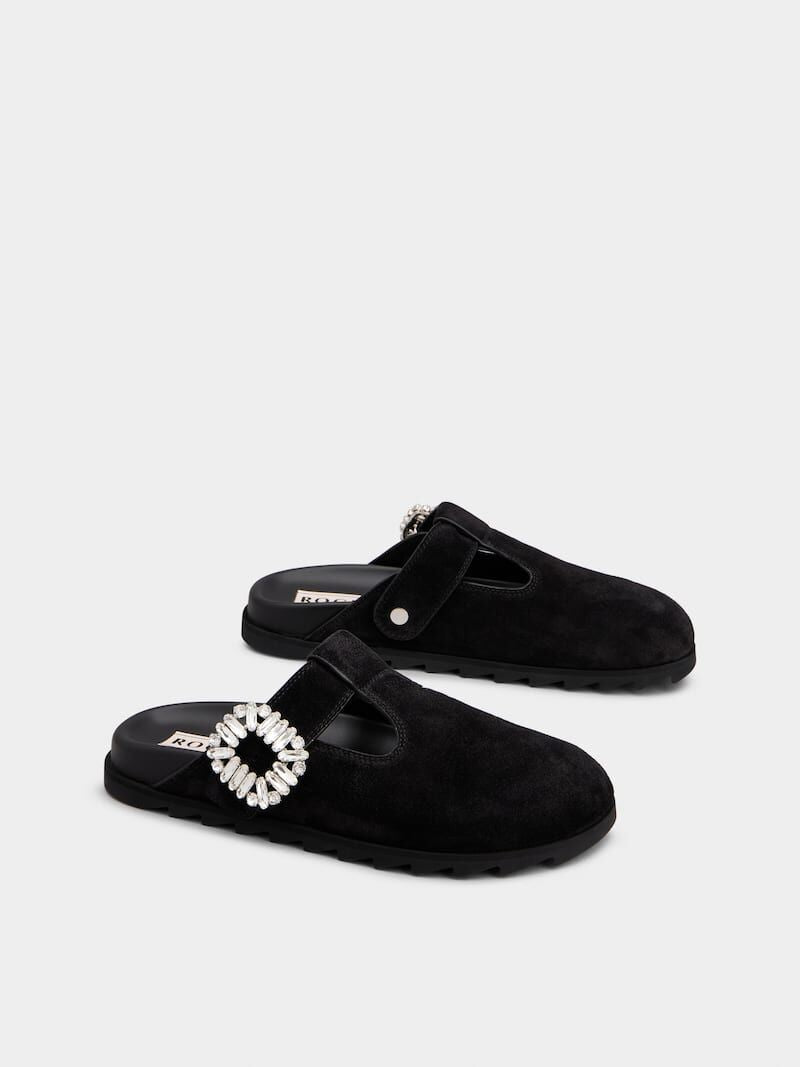 Winniemodo,Winniemodony,Roger vivier RVW62542100HG0B999,Roger Vivier Slidy mules suede,Roger Vivier mules suede,Roger vivier