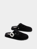 Winniemodo,Winniemodony,Roger vivier RVW62542100HG0B999,Roger Vivier Slidy mules suede,Roger Vivier mules suede,Roger vivier
