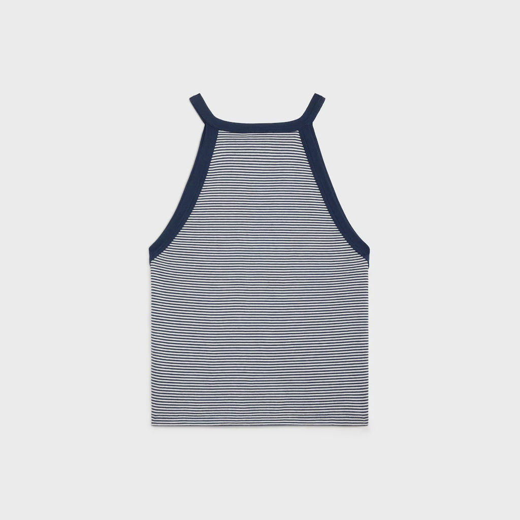 Celine 2X27N133U.01MA, Celine triomphe tank top in striped, Celine triomphe vest striped, Celine triomphe vest, Celine stripe