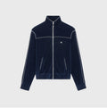 Celine triomphe tracksuit jacket in velvet jersey