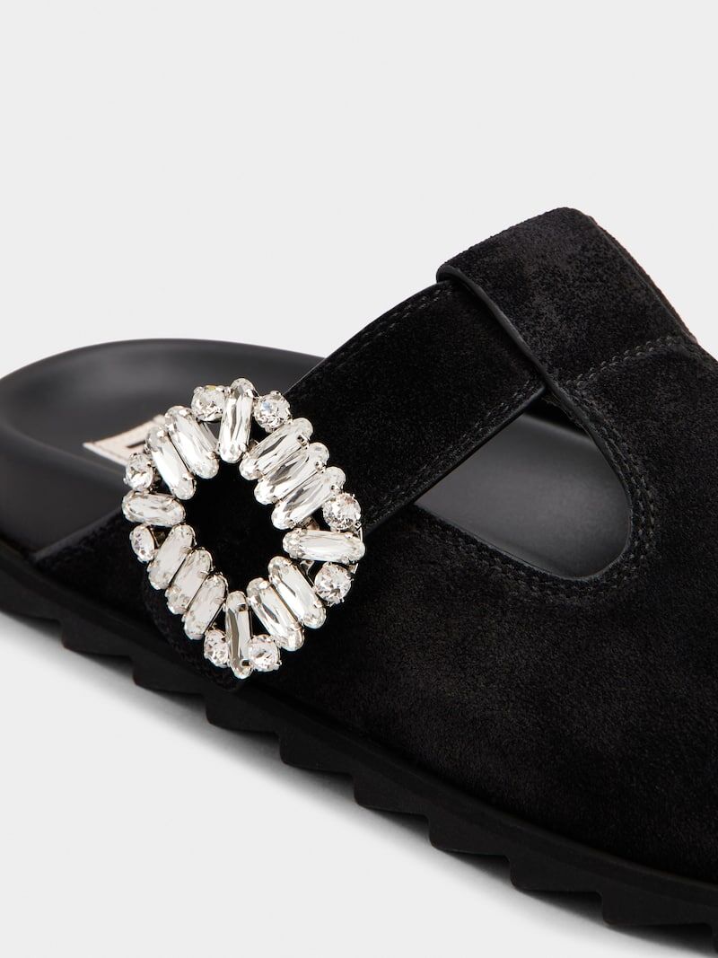 Winniemodo,Winniemodony,Roger vivier RVW62542100HG0B999,Roger Vivier Slidy mules suede,Roger Vivier mules suede,Roger vivier