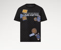 Louis Vuitton 1AHVMP,LV 1AHVMP,Louis Vuitton Damier short sleeved signature crewneck,LV Damier t-shirt,LV Damier tee,Louis Vu