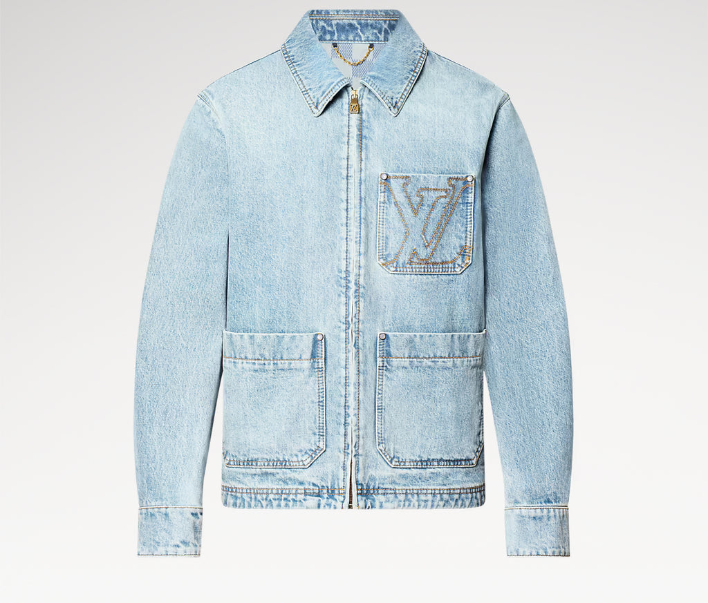 Louis Vuitton 1AGTF9,LV 1AGTF9,Louis Vuitton workwear LV denim jacket,LV workwear LV denim jacket,Louis Vuitton denim jacket,