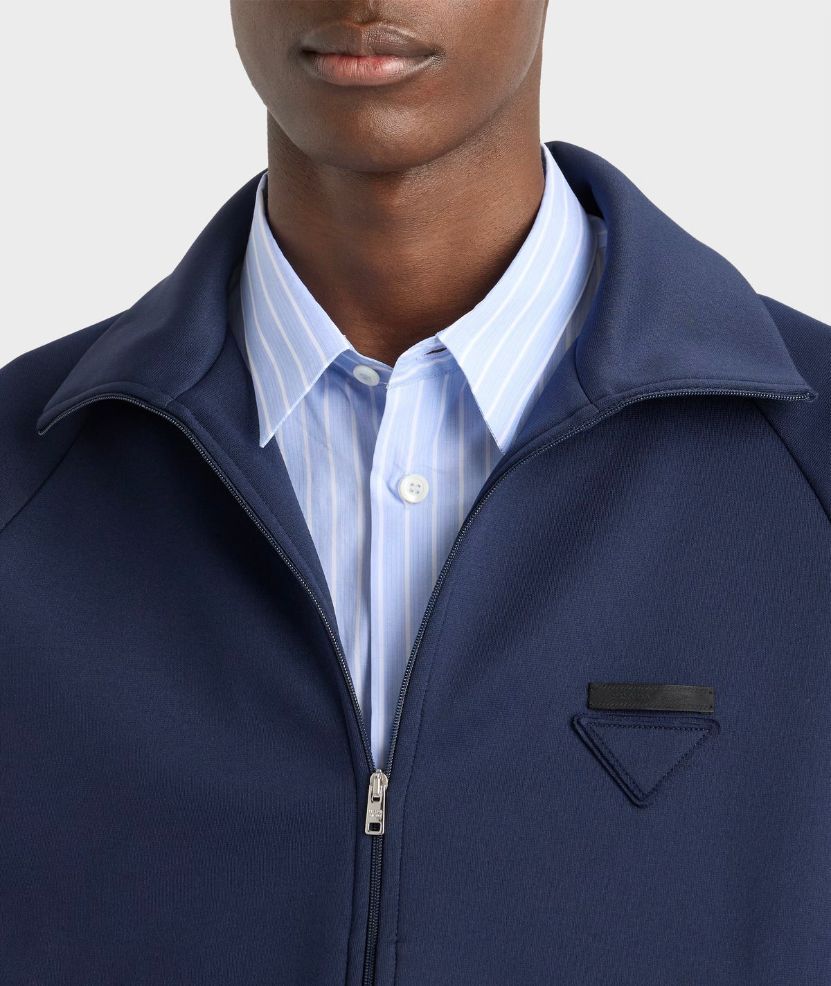 Winniemodo,Winnie modo,Prada UJL37C_1TQX,Prada zippered technical fabric jacket,Prada zip up jacket,Prada jacket navy,Prada j
