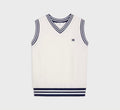Celine RY08Z670Q.01MA,Celine sleeveless sweatshirt,Celine sleeveless v-neck sweater,Celine sleeveless v-neck white sweater,Ce