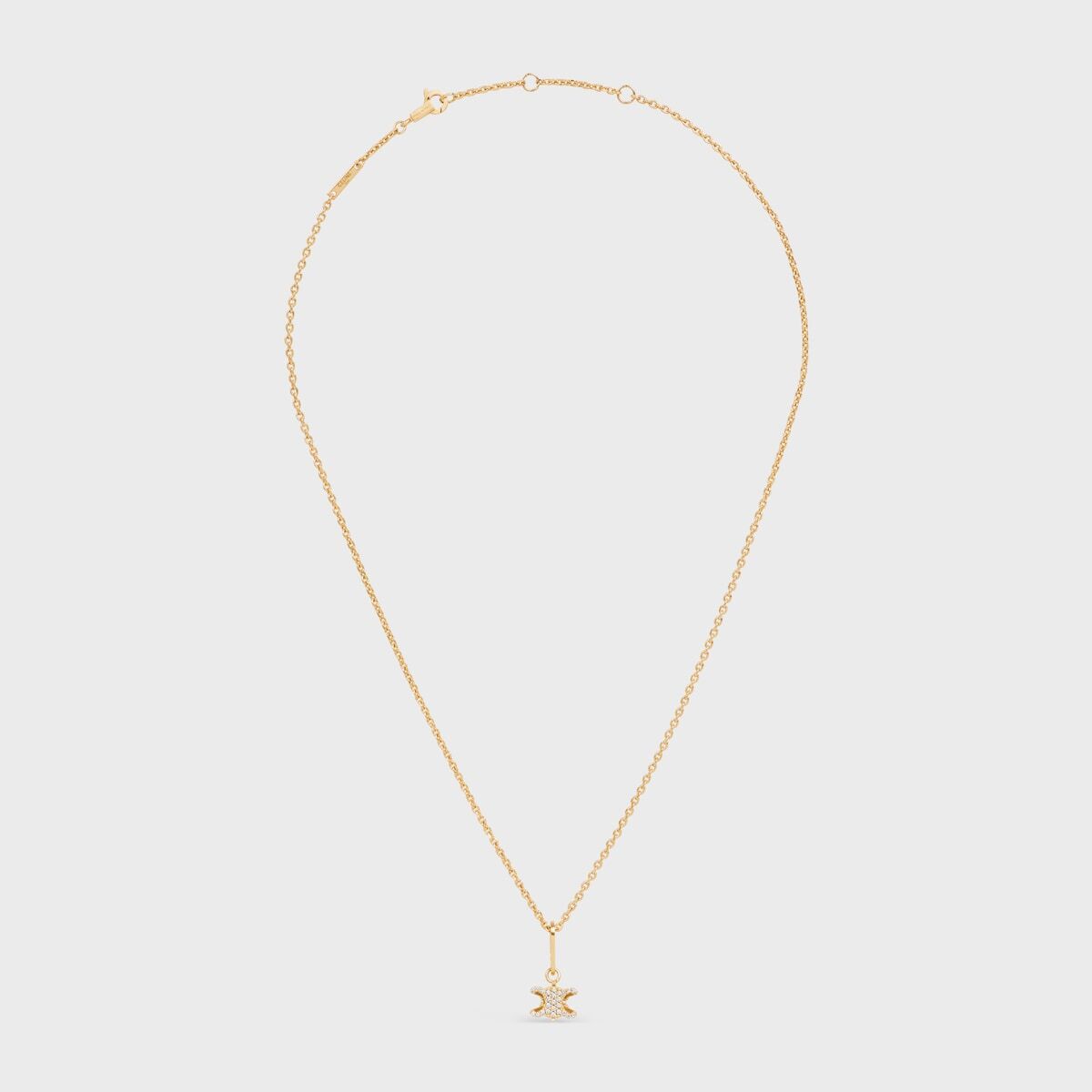 Celine triomphe solitaire necklace,Celine triomphe necklace,Celine triomphe necklace gold,Celine triomphe necklace on sale,Ce