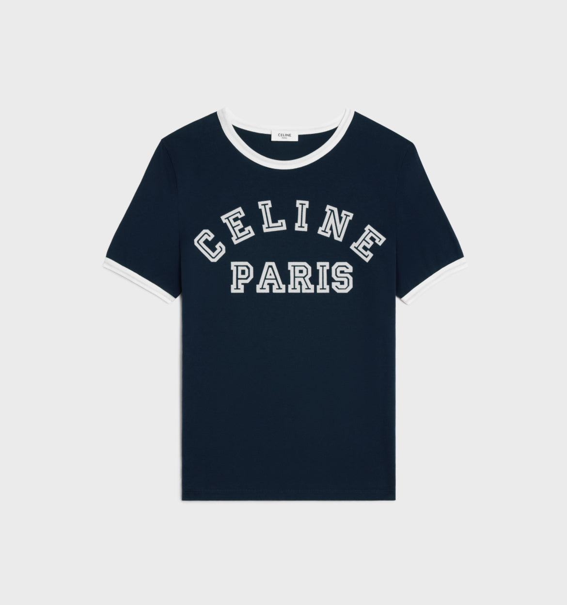 Celine Paris T-shirt in cotton jersey,celine T-shirt online shop,celine T-shirt outlet ,celine women's ,celine  2X779671Q.07O