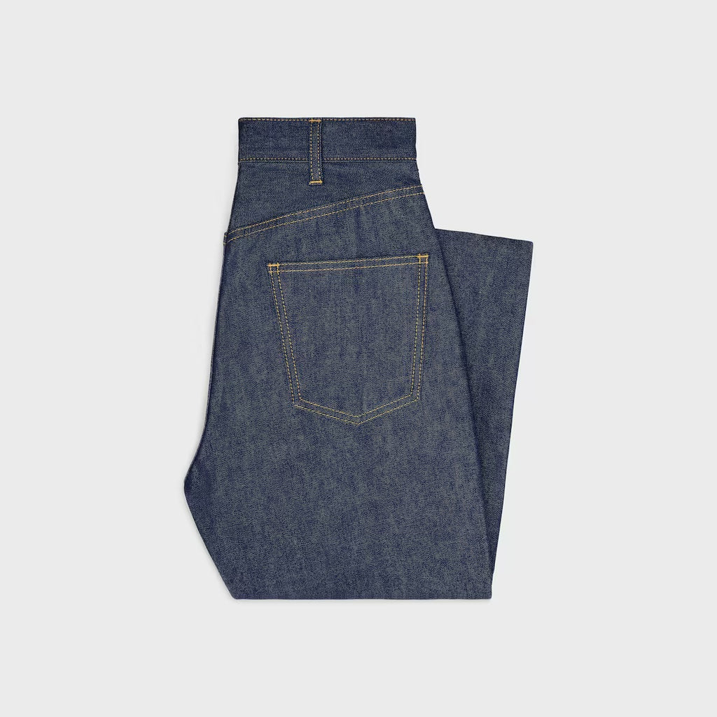Celine RO05X558Z,Celine Jane jeans in denim raw wash,Celine Jane jeans,Celine womens jeans,Celine blue jeans,Celine jeans 202