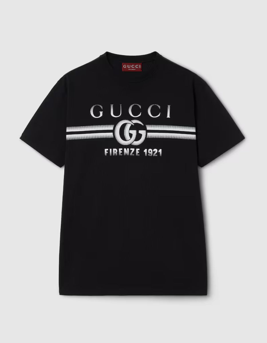 Gucci 785345 XJGKJ, Gucci jersey T-shirt Gucci print, Gucci black T-shirt 2025,Gucci white t-shirt 2025,Gucci t-shirt mens,Gu