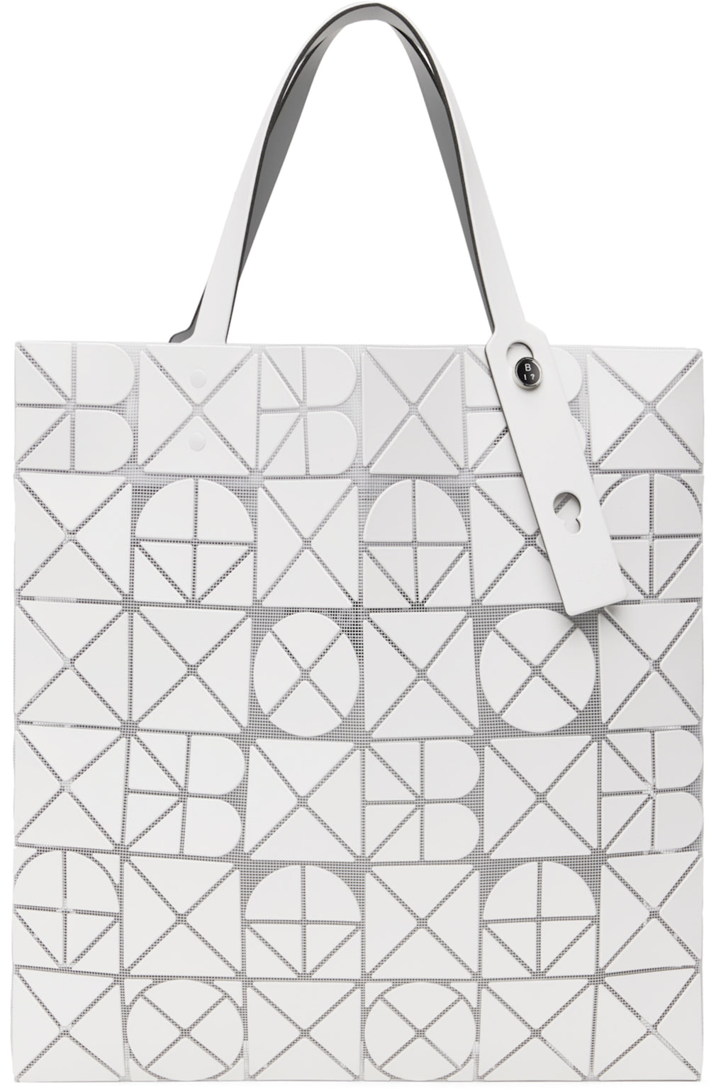 Issey miyake 252730M172012, BAO BAO ISSEY MIYAKE white Font Tote,ISSEY MIYAKE white Font Tote,BAO BAO white Tote,Issey miyake