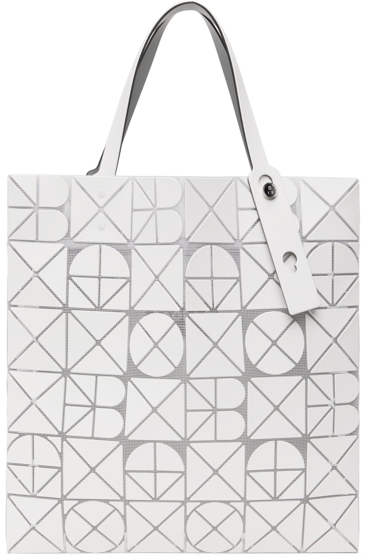 Issey miyake 252730M172012, BAO BAO ISSEY MIYAKE white Font Tote,ISSEY MIYAKE white Font Tote,BAO BAO white Tote,Issey miyake