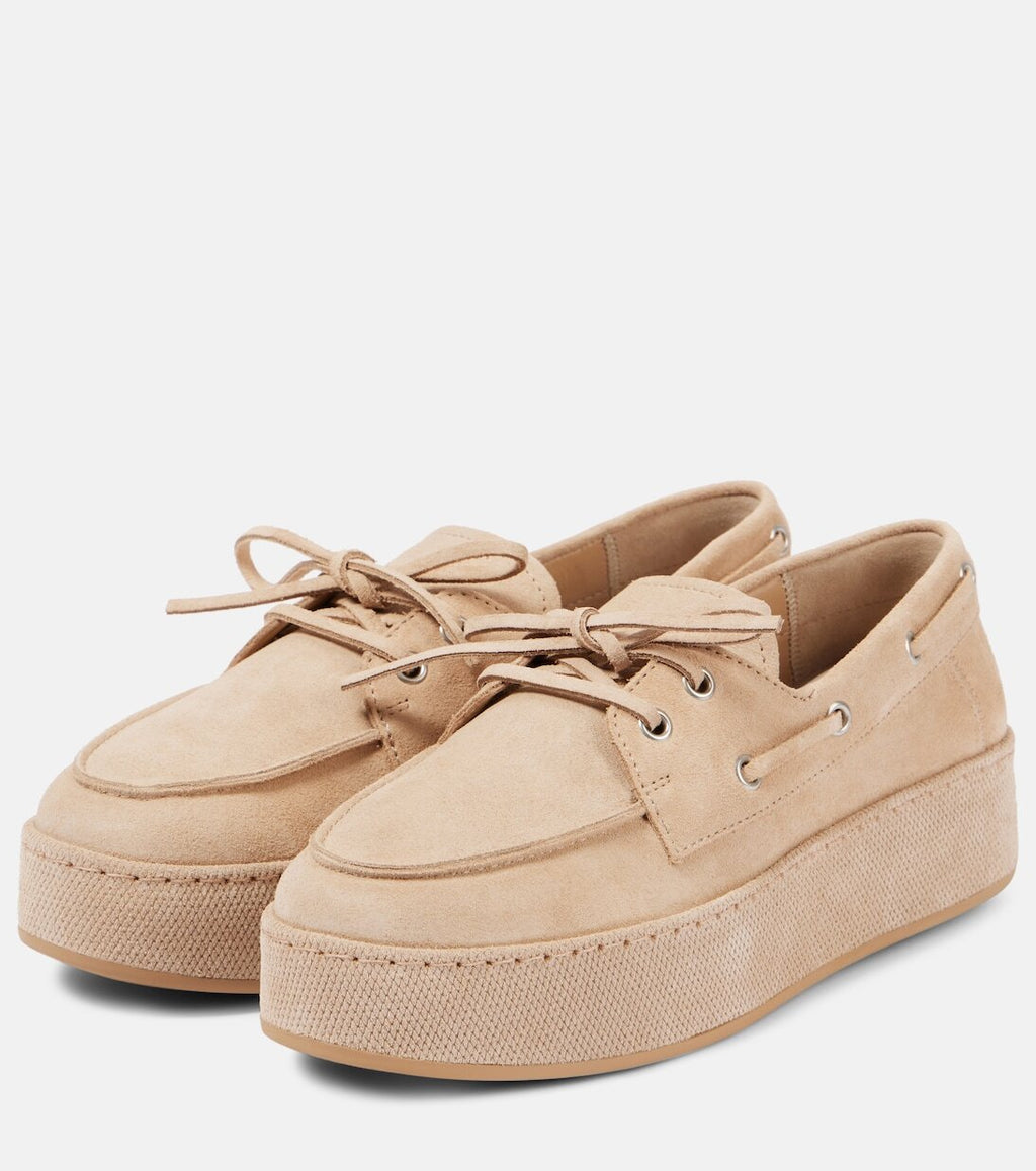 Winniemodo,Winnie modo,Hogan H681 loafer,Hogan H681 suede platform shoes,Hogan H681 beige,Hogan loafer,Hogan platform loafer,